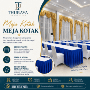 sewa meja kotak