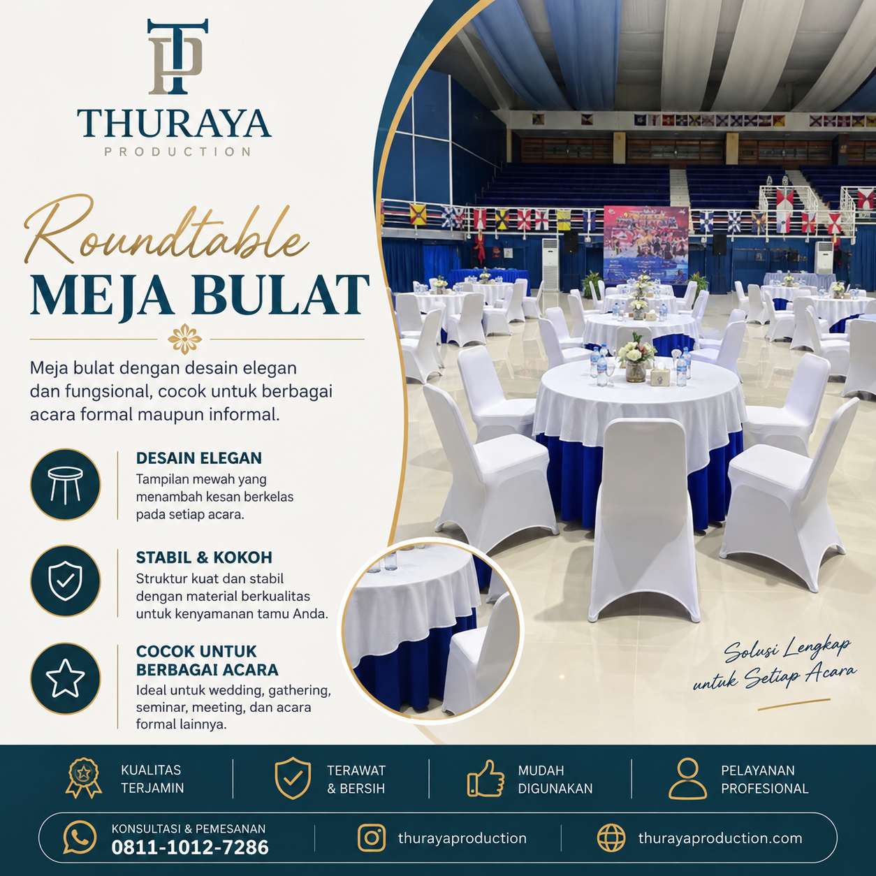 sewa roundtable untuk acara anda