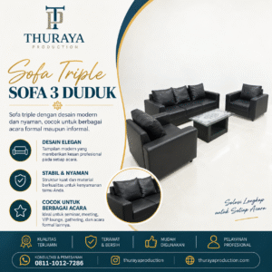 sewa sofa triple